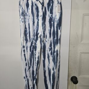 Juicy Couture Blue and White Patterned Joggers NWTs,‎ Sz-S